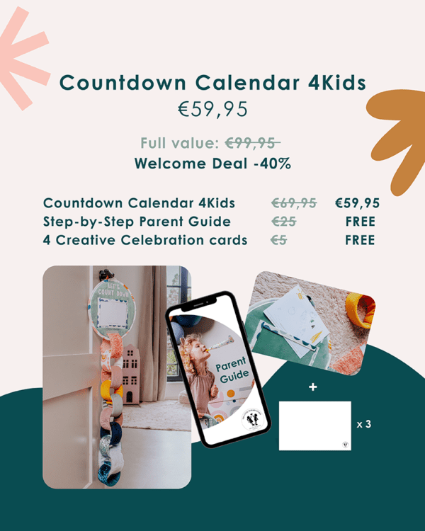 kids countdown calendar price card
